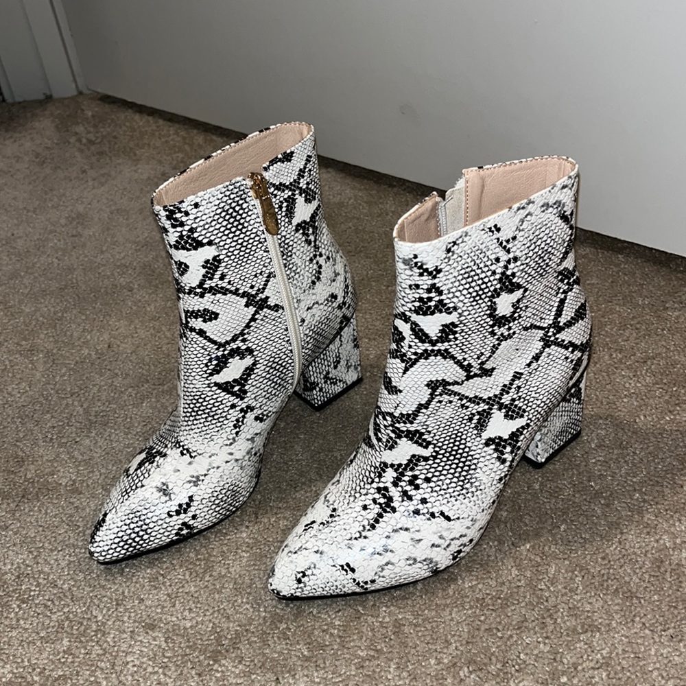Snake Skin Booties